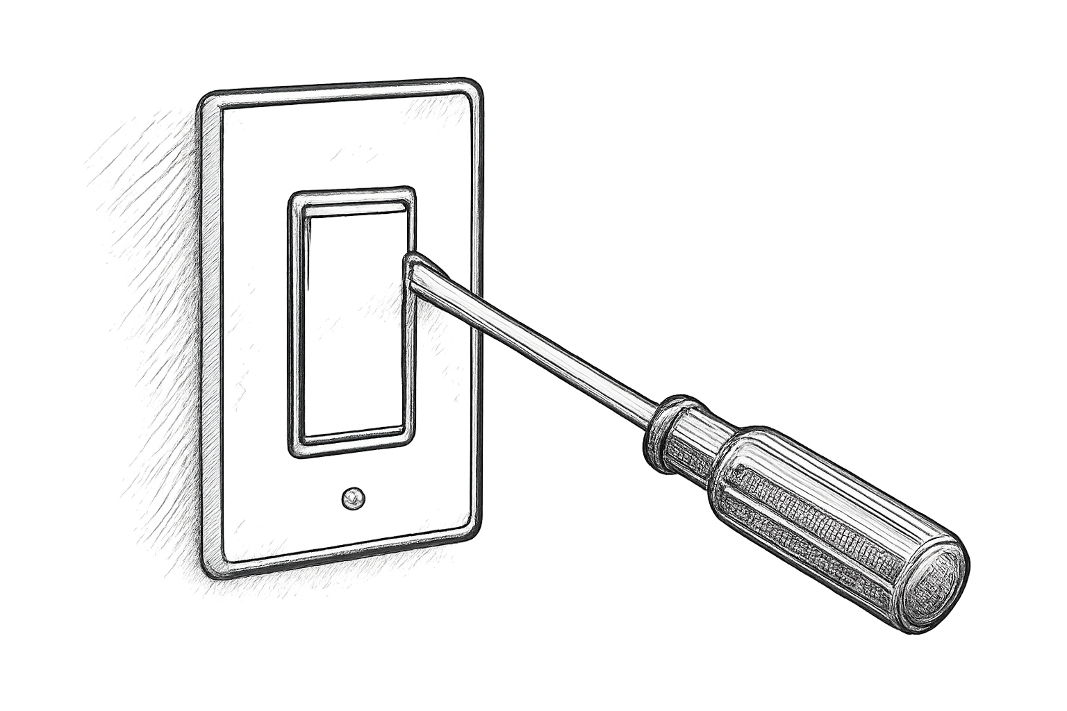 Cómo abrir un interruptor sin tornillos