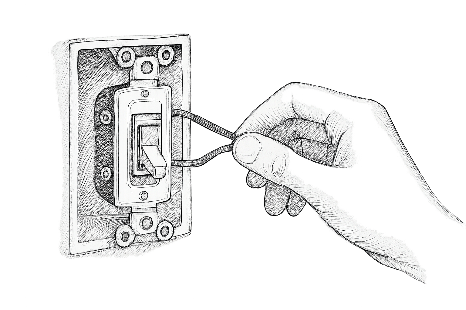 Cómo cambiar un interruptor de dos hilos