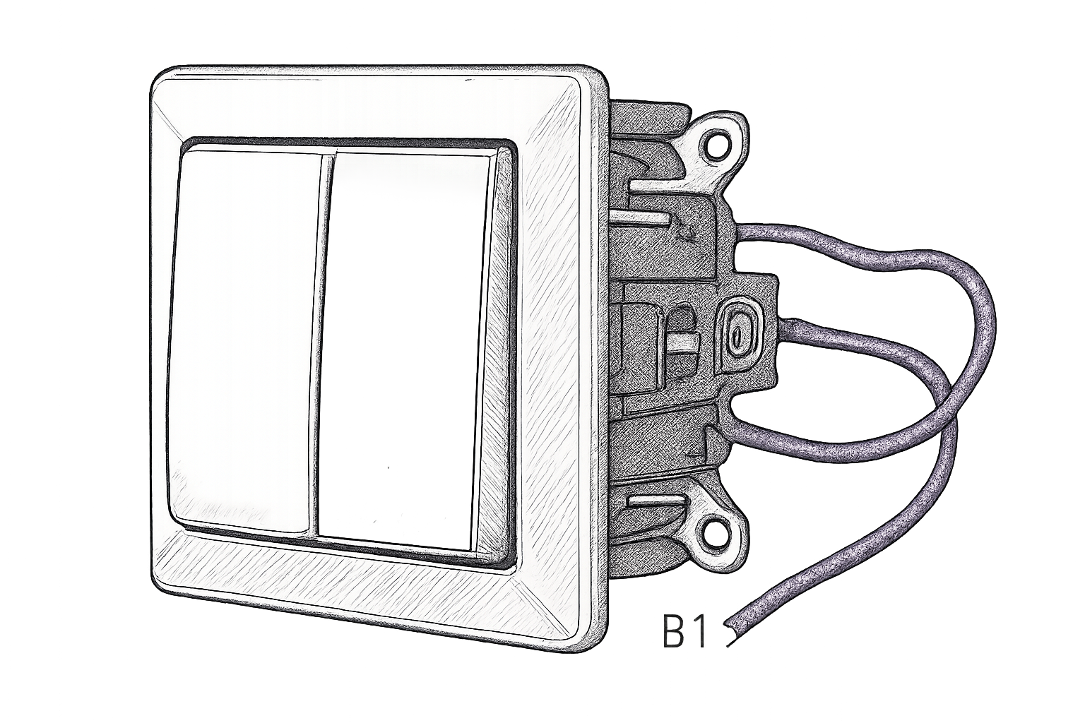 Interruptor Legrand Neptune, modelo antiguo