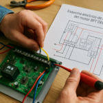 Esquema eléctrico de conexión del motor BFT Deimos: guía de cableado paso a paso